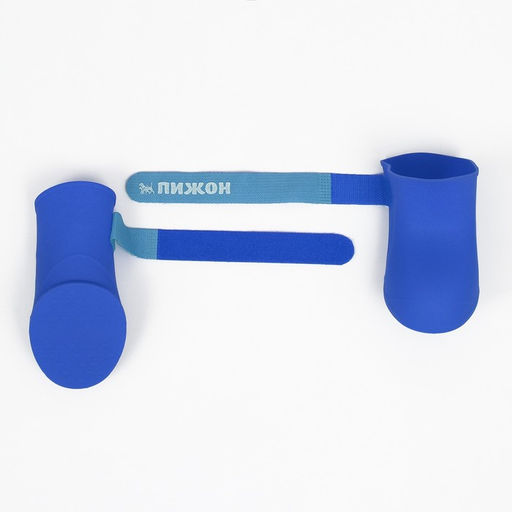 Сапоги резиновые Пижон, набор 4 шт., р-р S (подошва 4 Х 3 см), синие  фото 4