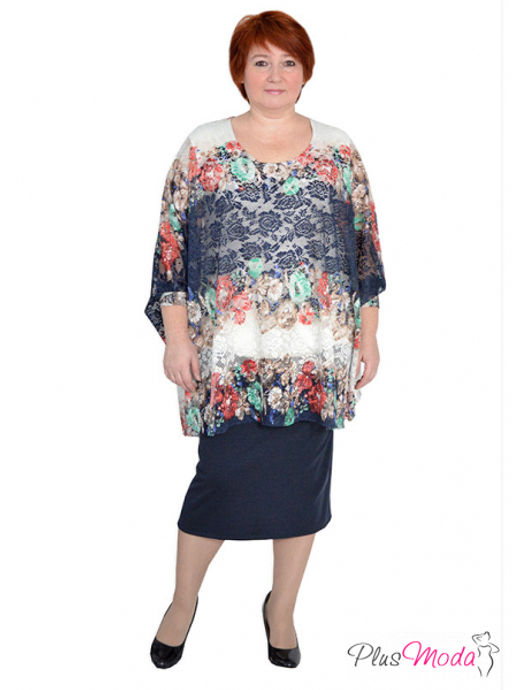 Туника Модель №224 размеры 44-80 - Plusmoda фото 4