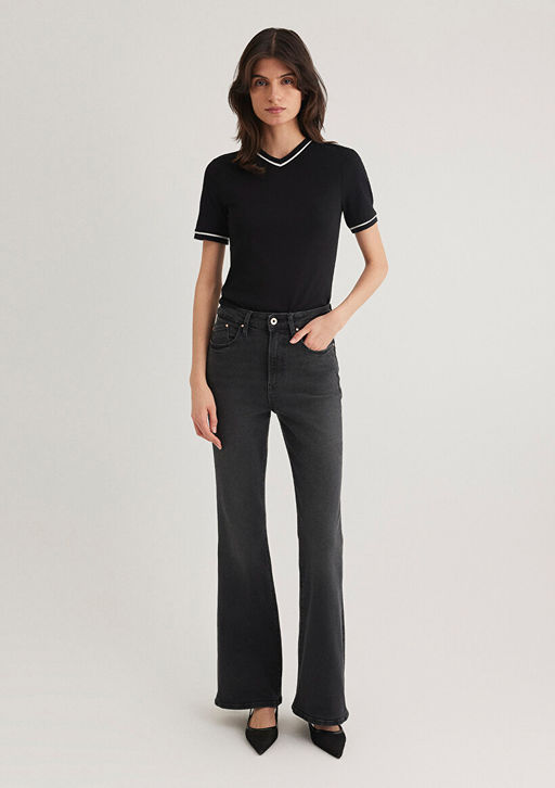 Siyah Tisort - Mavi фото 3