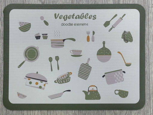 Нано коврик для сушки посуды 40*30 Vegetalles (3241) Светлый