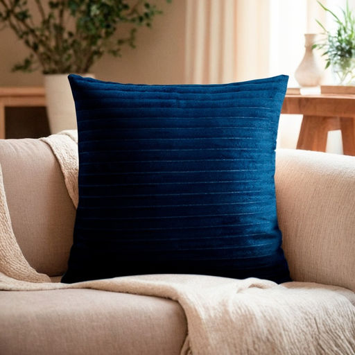 Наволочка декоративная Этель цвет синий,40х40 см, велсофт, 100% п/э  фото 5