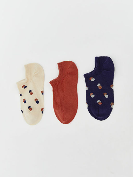 Bask?l? Kad?n Sneaker ?orap 3l?