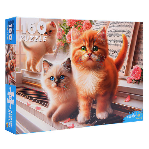Пазлы 160 "Котята на рояле"