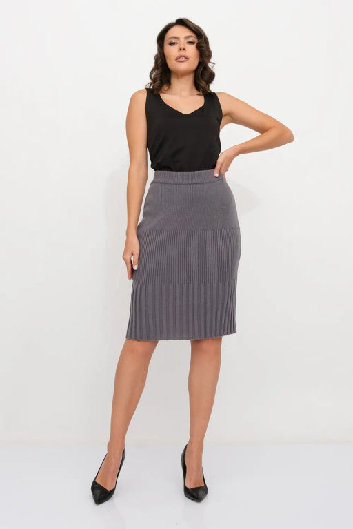 ЗЛАТА Юбка И 001/серый