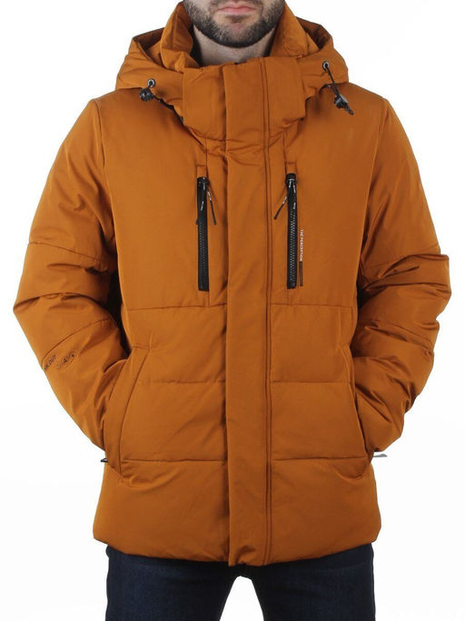 6593 LT. BROWN Куртка мужская зимняя (200 гр. холлофайбер)