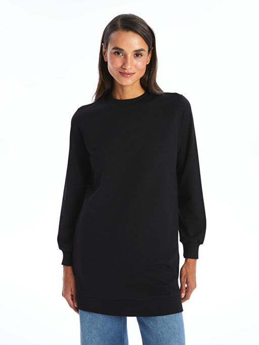 Bisiklet Yaka Kad?n Sweatshirt Tunik