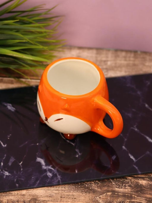 Кружка керамическая FOX, orange, 450 мл