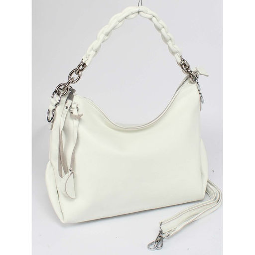 Сумка женская натуральная кожа JRP-8917-9, 1отд+карм/перег, плечевой ремень, белый SALE 259894 - Adelia фото 6