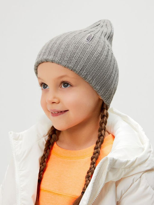 ACOOLA / Шапка детская Lukas серый меланж  фото 3