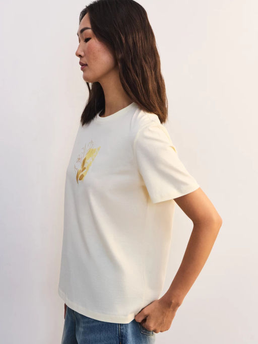 Футболка из хлопка с принтом ZR2605013423-9 / Zarina