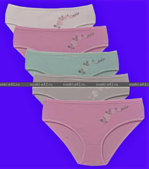 Цена за 5 шт. Трусы женские Турция большие размеры арт. 28134 (28131,28132, 28133, 28130) 3XL (50-52) - For you фото 6