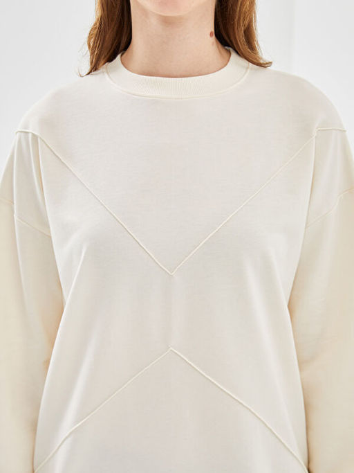 Bisiklet Yaka Kad?n Sweatshirt Tunik