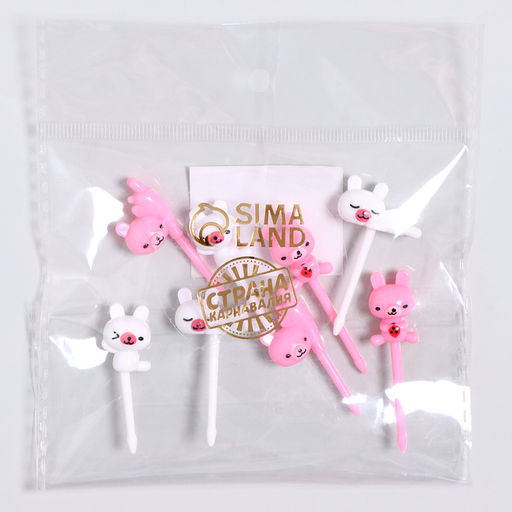 Шпажки Зайки, набор 8 шт - Страна карнавалия фото 4