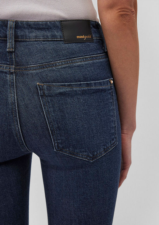 Viola Gold Premium Gece Mavisi Jean Pantolon  фото 9