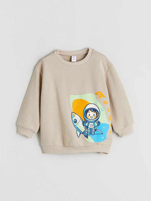 Bisiklet Yaka Erkek ?ocuk Sweatshirt