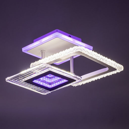Люстра потолочная «Эми» LED 3×32 Вт Белый 34×26×12 см 3000-6500K