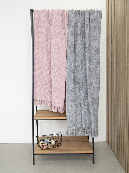 Покрывало вафельное 150x200 серый Хлопок 100% - Denastia фото 5