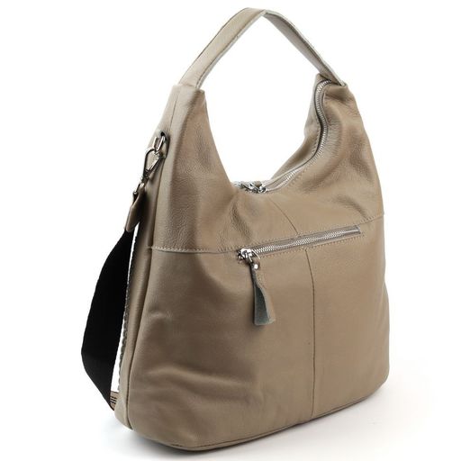 Женская кожаная сумка хобо 6659 Хаки - Cidirro фото 4