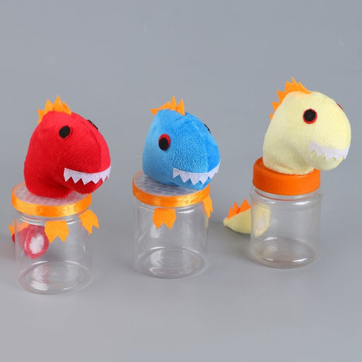 Цена за 5 шт. Конфетница Динозавр, 15 см, цвета МИКС