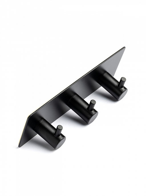 Крючок на липучке 3шт 13,5x4,5x2,8 черный железо - Denastia фото 3