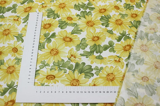 Сатин Солнечное поле, ш.2.35м, хлопок-100%, 110гр/м.кв - Купава фото 2