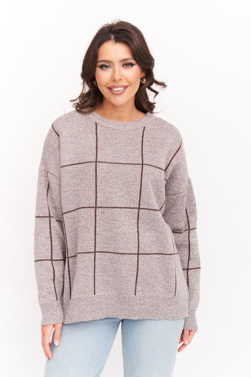 Джемпер В 2008/серо-белый - Злата Стиль фото 16