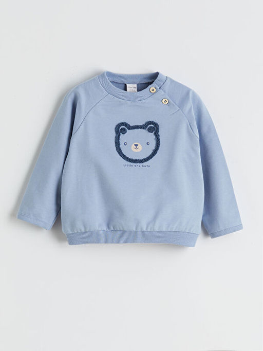 Bisiklet Yaka Erkek Bebek Sweatshirt ve E?ofman Alt?