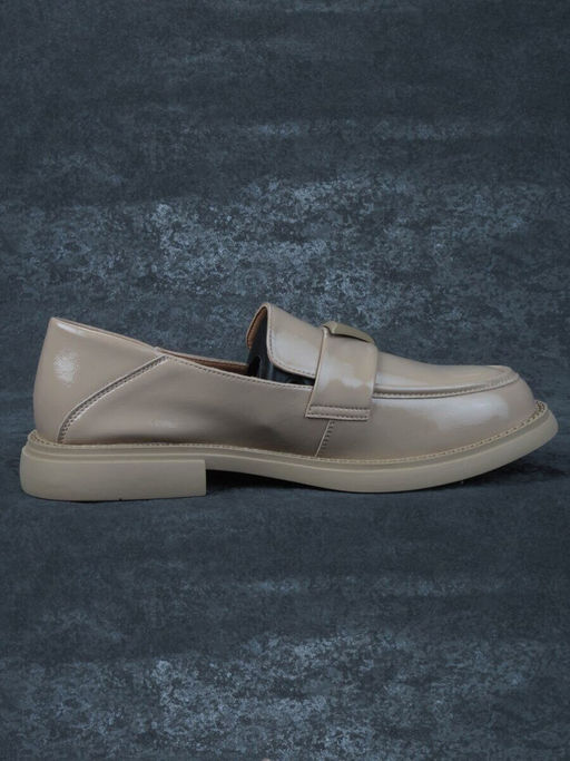 06-PDAG72-2 DK. BEIGE Туфли женские (натуральная кожа)