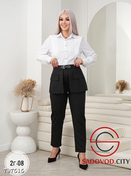 Костюм (брюки, блузка и баска) - Bruno фото 2