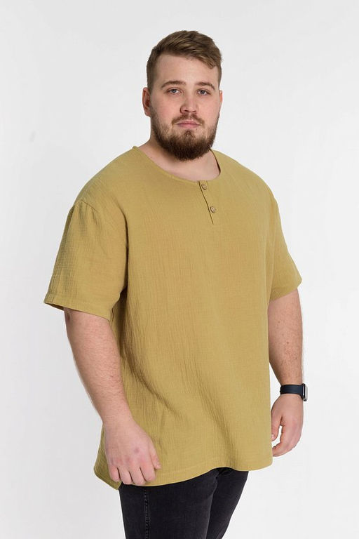 Футболка М123001г Хаки - Елена фото 3