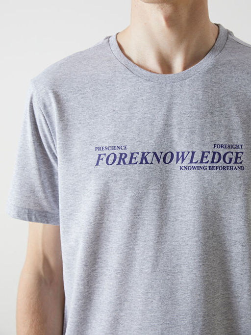 Bisiklet Yaka K?sa Kollu Bask?l? Penye Erkek Ti??rt