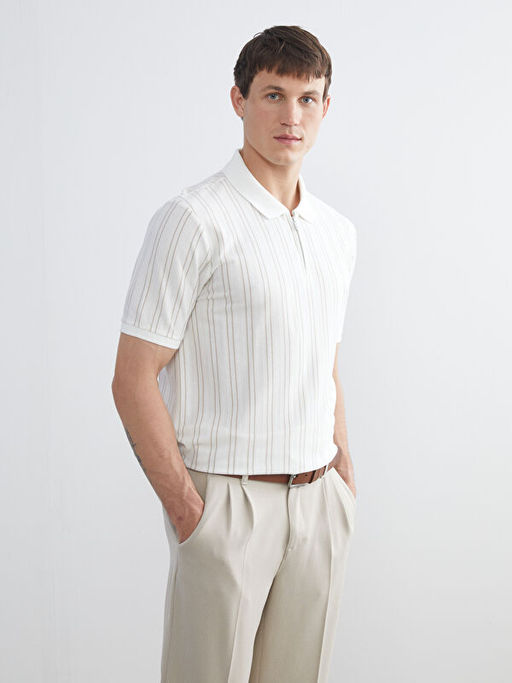 Polo Yaka ?izgili Erkek Ti??rt