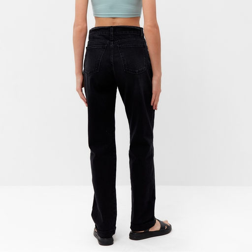 Джинсы женские бойфренды MINAKU SELVEDGE denim, размер 42, чёрные