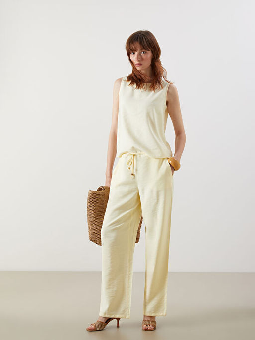 Beli Lastikli Geni? Pa?a Kad?n Pantolon