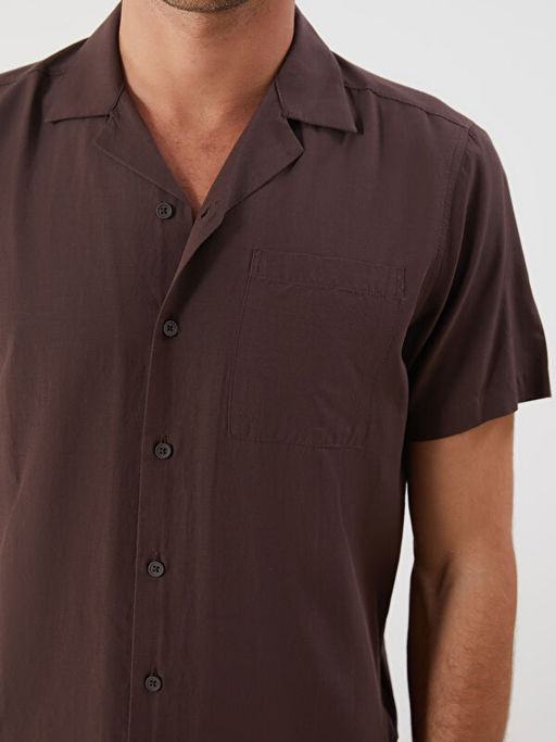 Regular Fit Modal Kar???ml? Erkek G?mlek