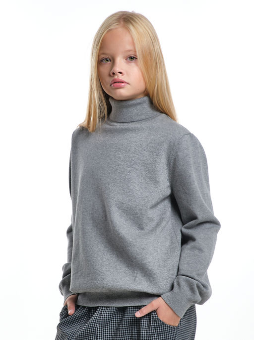 Джемпер (водолазка) 33-12240 т.серый