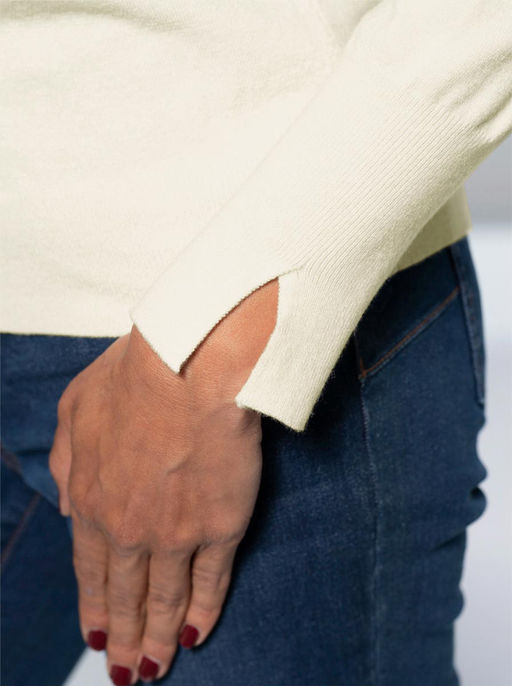 Свитер с воротником-стойкой, шампань - Heine фото 5