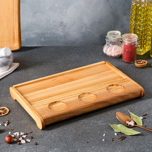 Доска для подачи Доброе дерево «Рибай», 30×20 см, массив ясеня