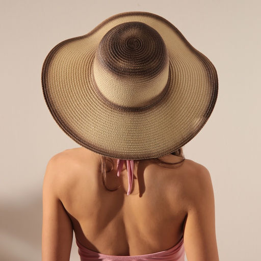 Шляпа женская MINAKU, бежевый, тёмно-коричневый, размер 58