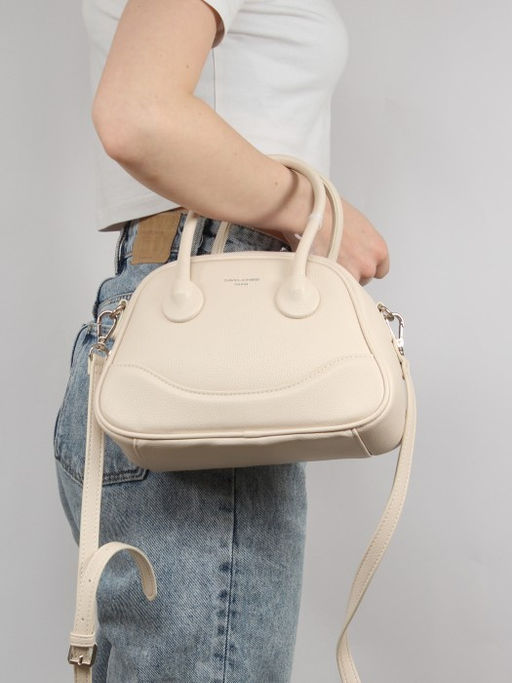Сумка женская искусственная кожа DJ-CM 6966-BEIGE, 1отд, плечевой ремень, бежевый SALE 261519 - Adelia фото 10