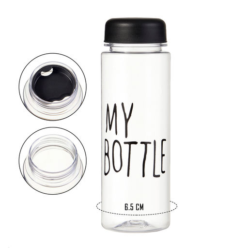 Бутылка для воды My bottle, 500 мл, 19×6 см, мешок в комплекте, МИКС