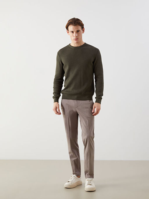 Bisiklet Yaka Erkek Triko Kazak