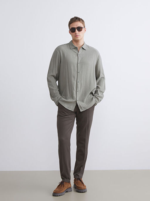 Rahat Kal?p Uzun Kollu Erkek G?mlek