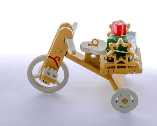 Елочная игрушка - Детский велосипед с багажником 290-3 Star - Idh фото 3