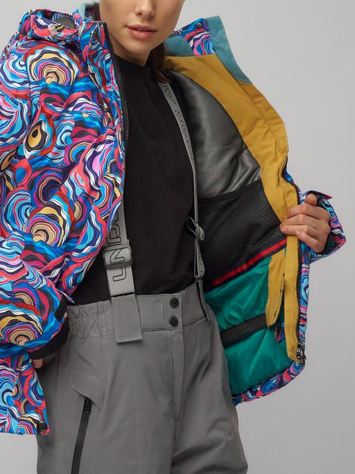 Горнолыжный костюм женский синего цвета 02302-1S - Chunmai фото 15