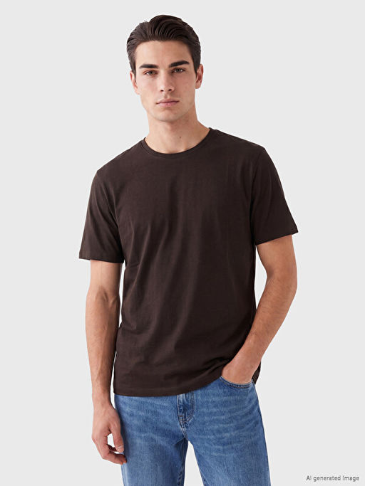 Regular Fit %100 Pamuk Erkek Ti??rt
