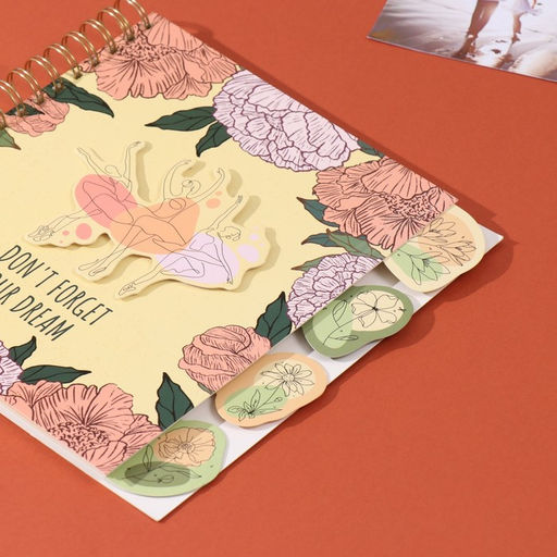 Фотоальбом на спирали 20 листов Балерины и цветы, объёмный элемент и 4 вкладки, 24?24 см - Keep memories фото 2