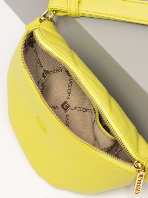 LACCOMA сумка Пэрри-Ф826-лайм эко кожа хлопок  фото 5