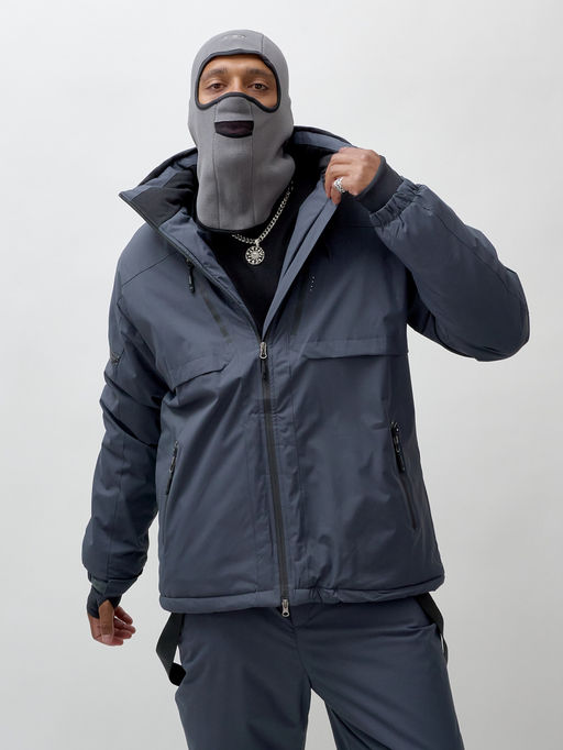 Горнолыжный костюм мужской зимний темно-серого цвета 3710TC - Mtforce фото 14
