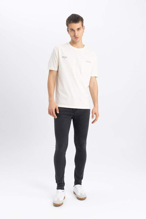 Супероблегающие джинсовые брюки с нормальной талией и очень узкими штанинами - Defacto фото 5